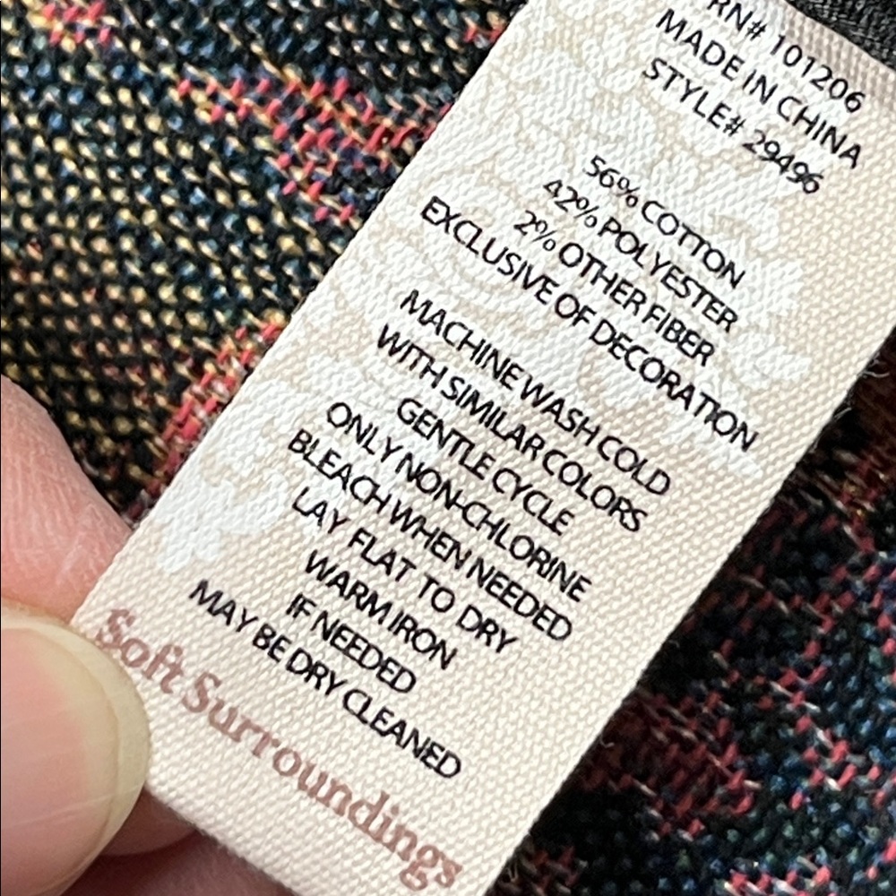 SOFT SURROUNDINGS NWOT "Westbury" Dark Romance Floral Jacquard Metallic Jacket S - Picture 14 of 16